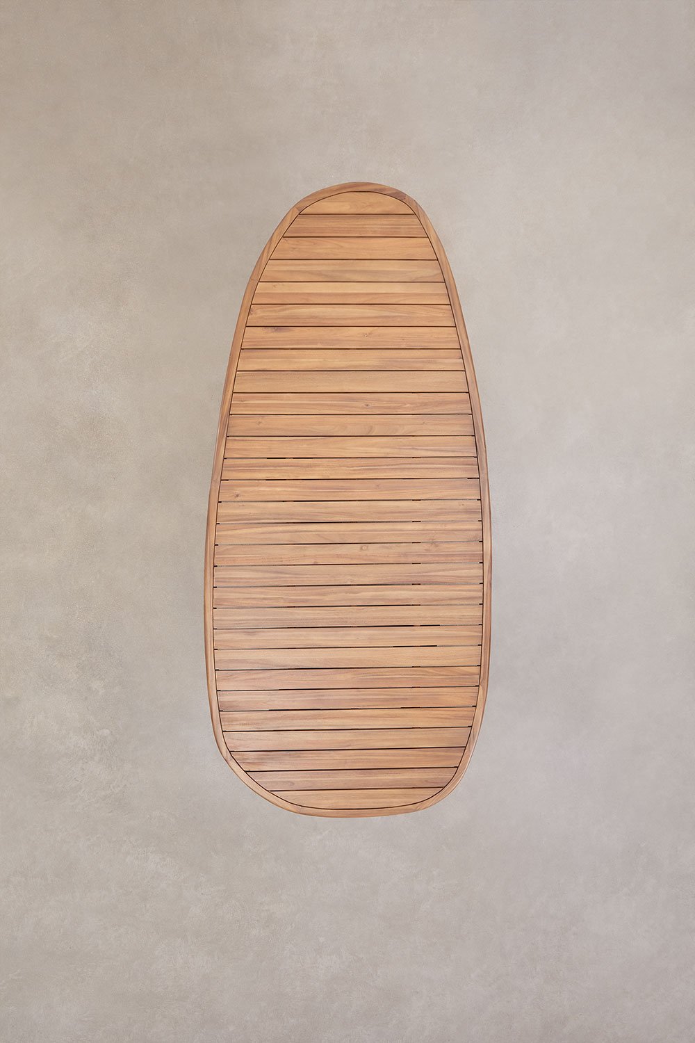 Mesa de jantar oval em madeira de acácia Ginara, imagem de galeria 7