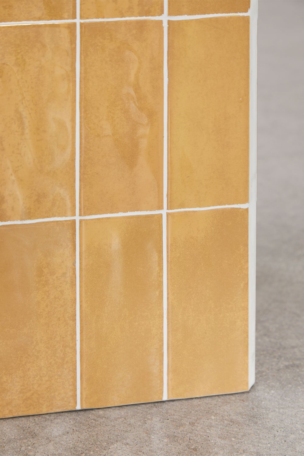 Mesa lateral de jardim quadrada 30x30 cm em cimento e azulejos Bongani, imagem de galeria 5