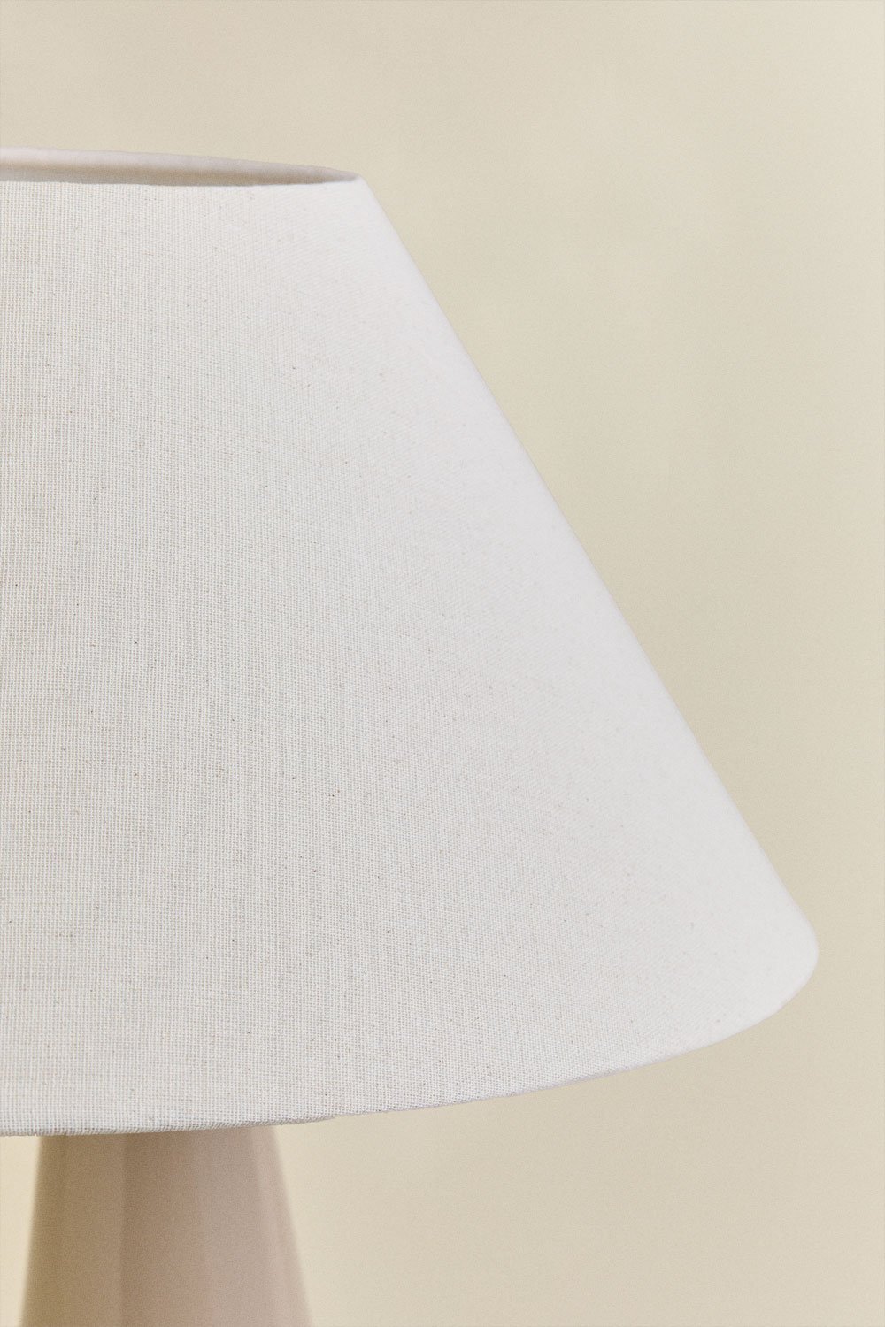 Candeeiro de mesa Jevora 60cm em cerâmica e linho, imagem de galeria 5