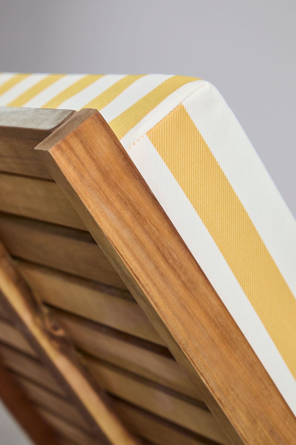 Espreguiçadeira reclinável de madeira de acácia Idaira, imagem de galeria 6