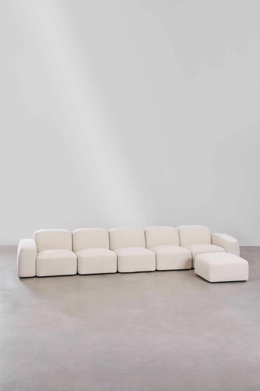 Sofá modular e pufe Bastian de 5 peças, imagem de galeria 3