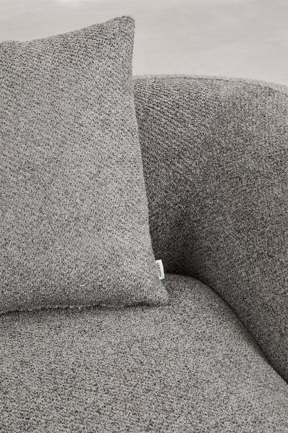 Chaise longue direito para sofá modular em chenille Coco, imagem de galeria 2