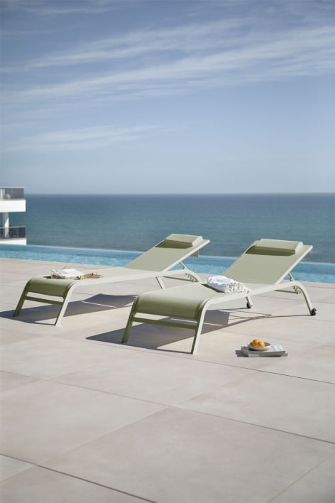 Espreguiçadeira reclinável Therys com almofada