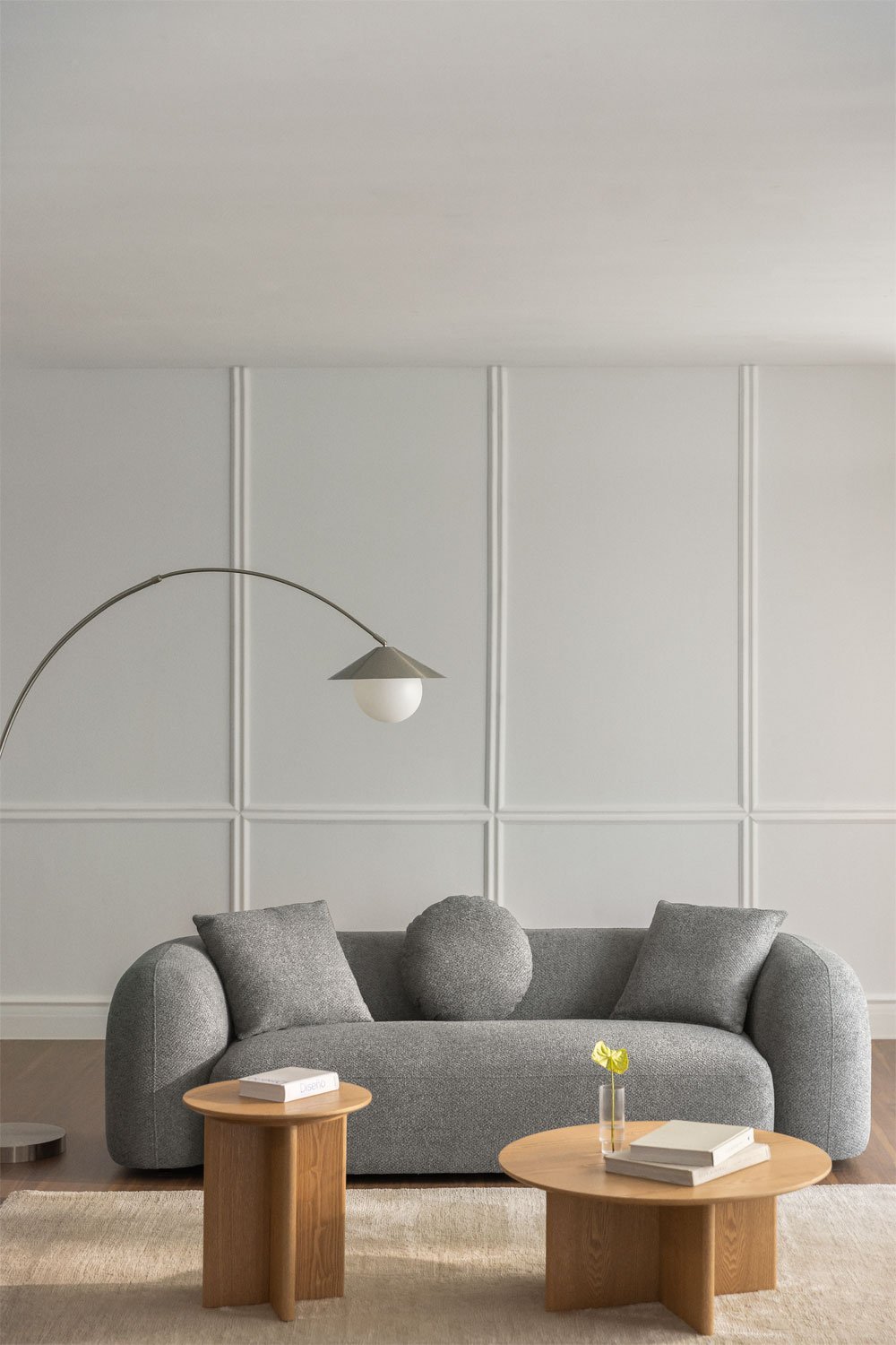 Sofá de 3 lugares em chenille Coco, imagem de galeria 1