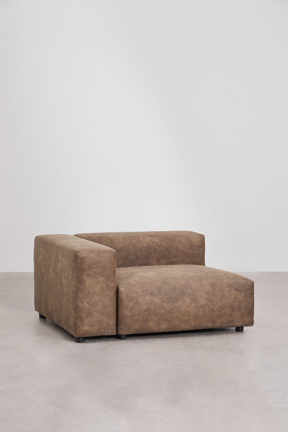 Módulo de canto esquerdo 135x113 cm com apoio de braço alto para sofá modular Bruna, imagem de galeria 1