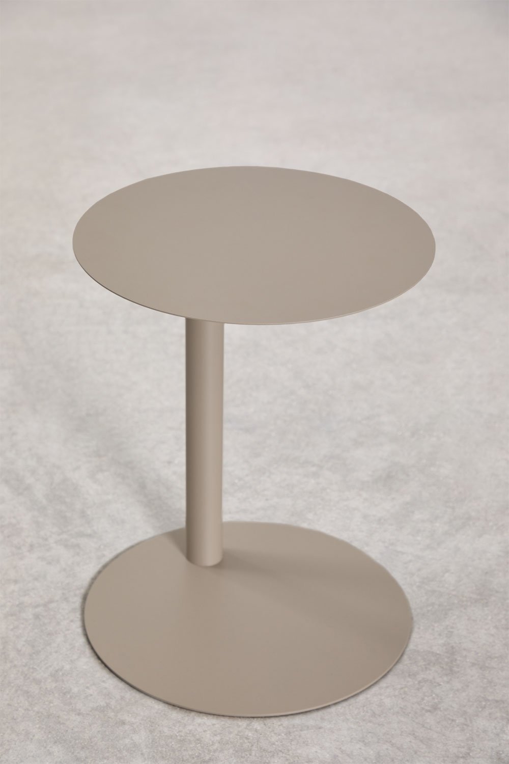 Mesa auxiliar para jardim redonda Ø40 cm em aço inoxidável Yannik, imagem de galeria 3