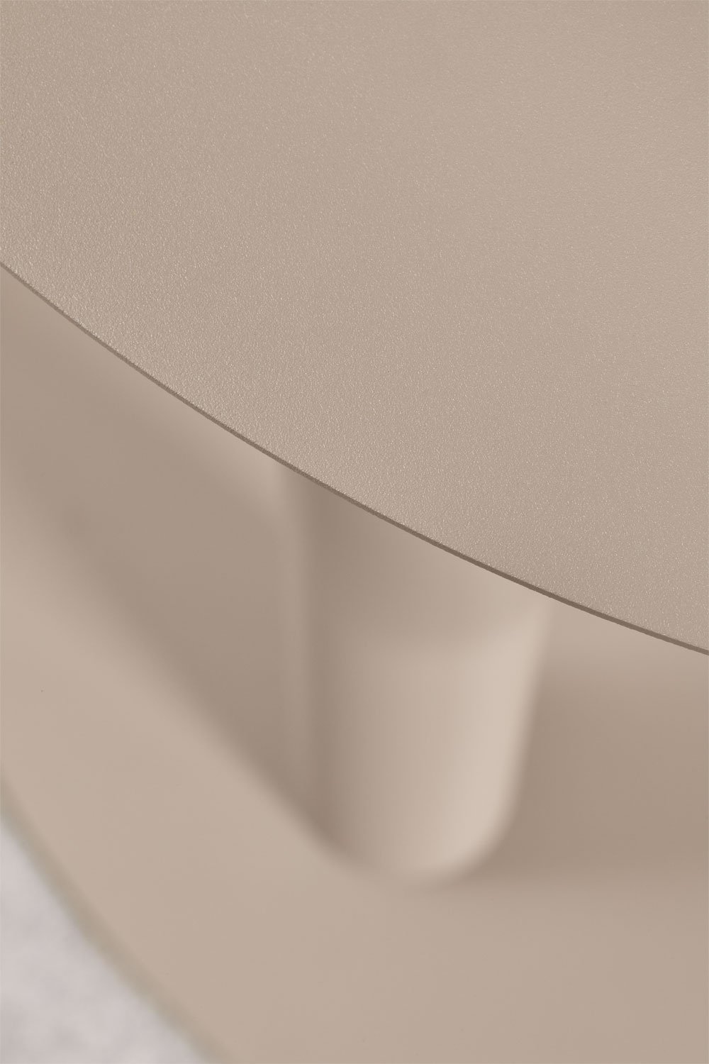 Mesa auxiliar para jardim redonda Ø40 cm em aço inoxidável Yannik, imagem de galeria 4