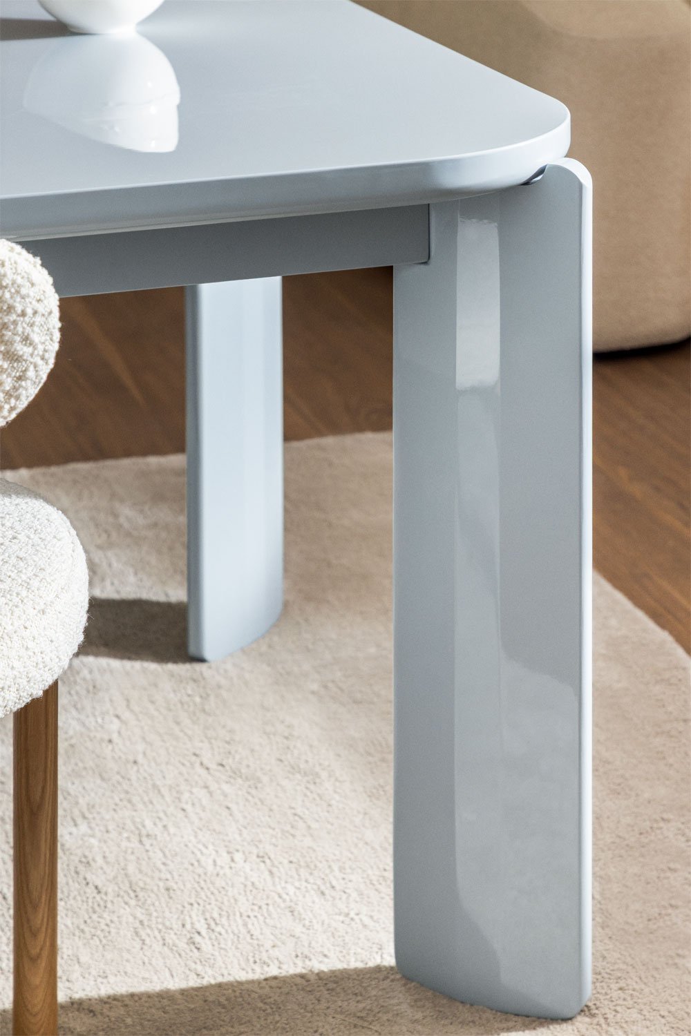 Mesa de jantar retangular 200x100 cm em MDF Genebra, imagem de galeria 3