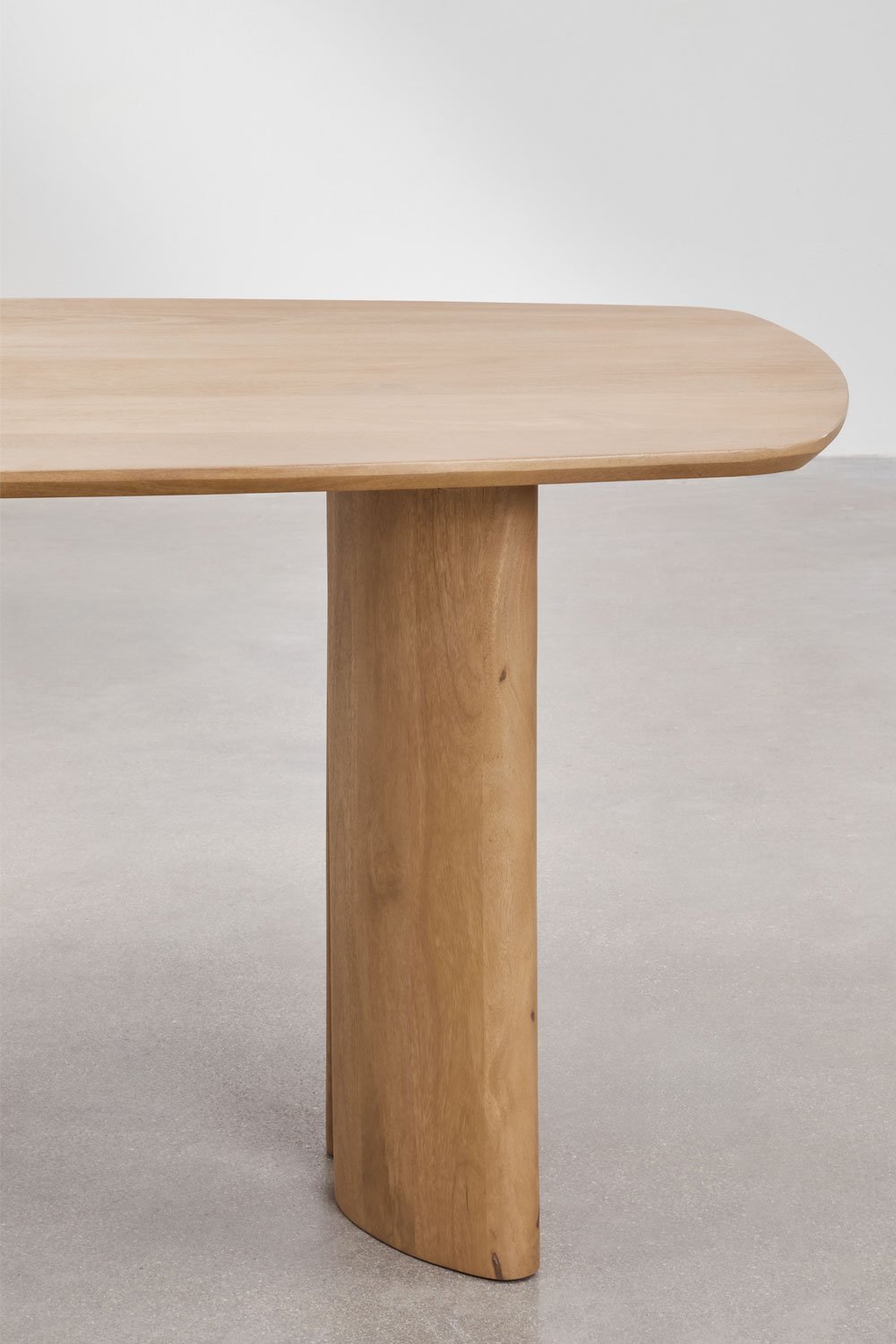 Mesa de jantar retangular em madeira de manga Sidney, imagem de galeria 4