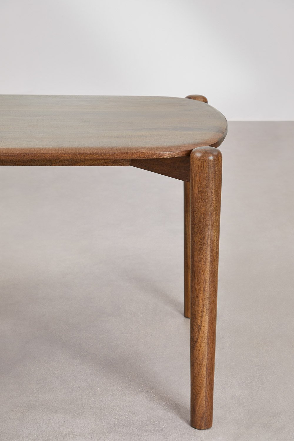 Mesa de jantar retangular 200x90 cm em madeira de manga Gina, imagem de galeria 5