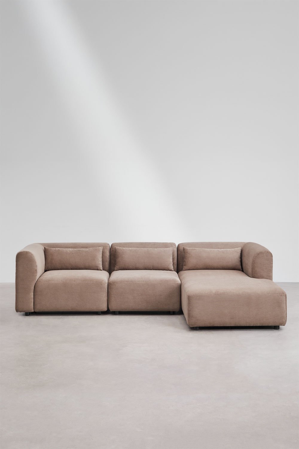 Sofá modular chaise longue direito de 3 peças Fogler, imagem de galeria 3