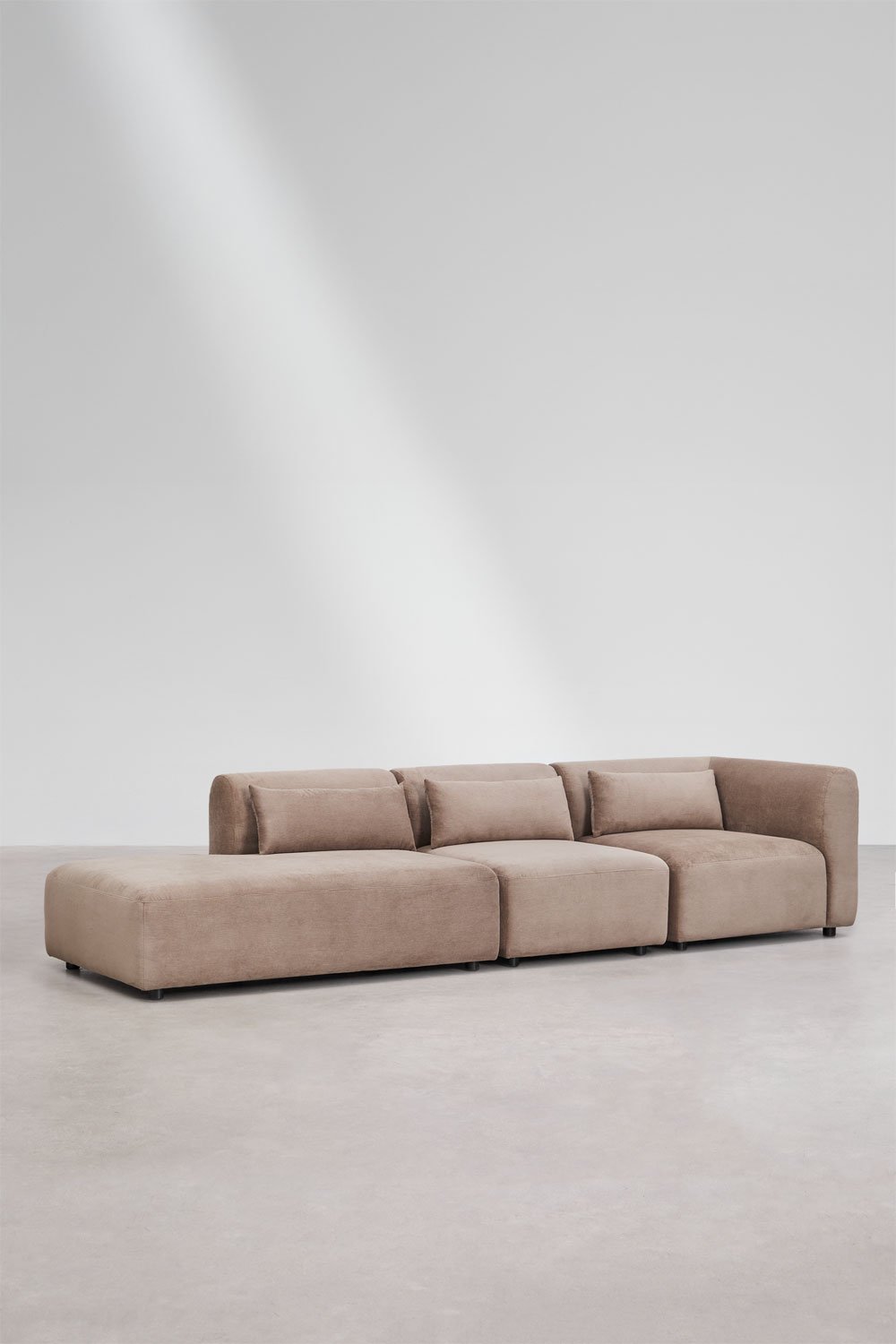 Sofá de canto modular Fogler de 3 peças com chaise longue esquerda, imagem de galeria 3