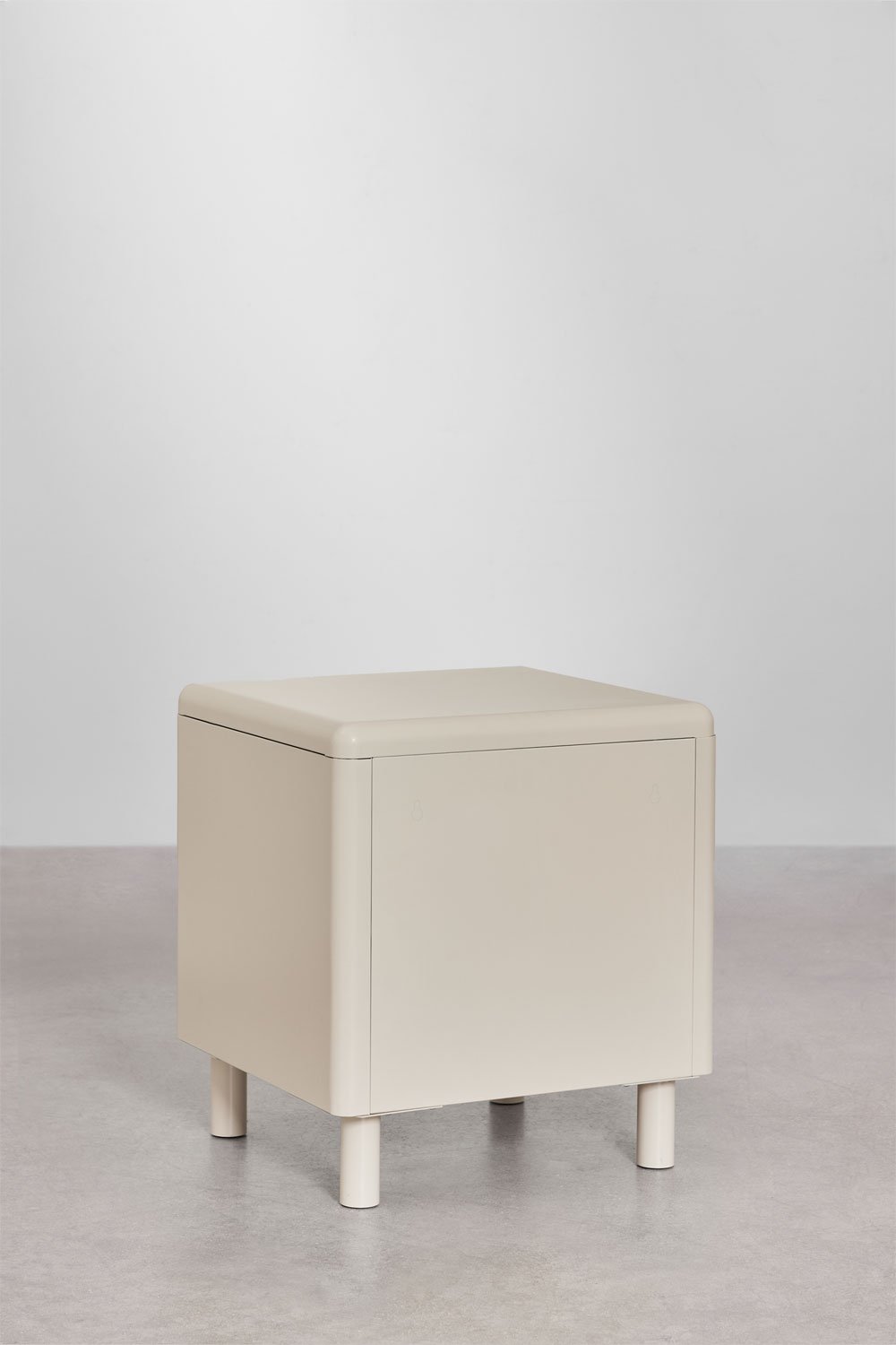 Mesa de cabeceira retangular 45x40 cm em aço Michigan, imagem de galeria 5