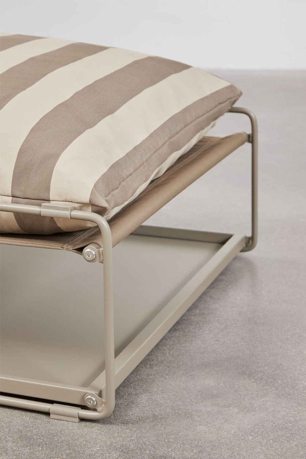 Sofá modular de jardim de 3 peças e puff conversível Amaro, imagem de galeria 9