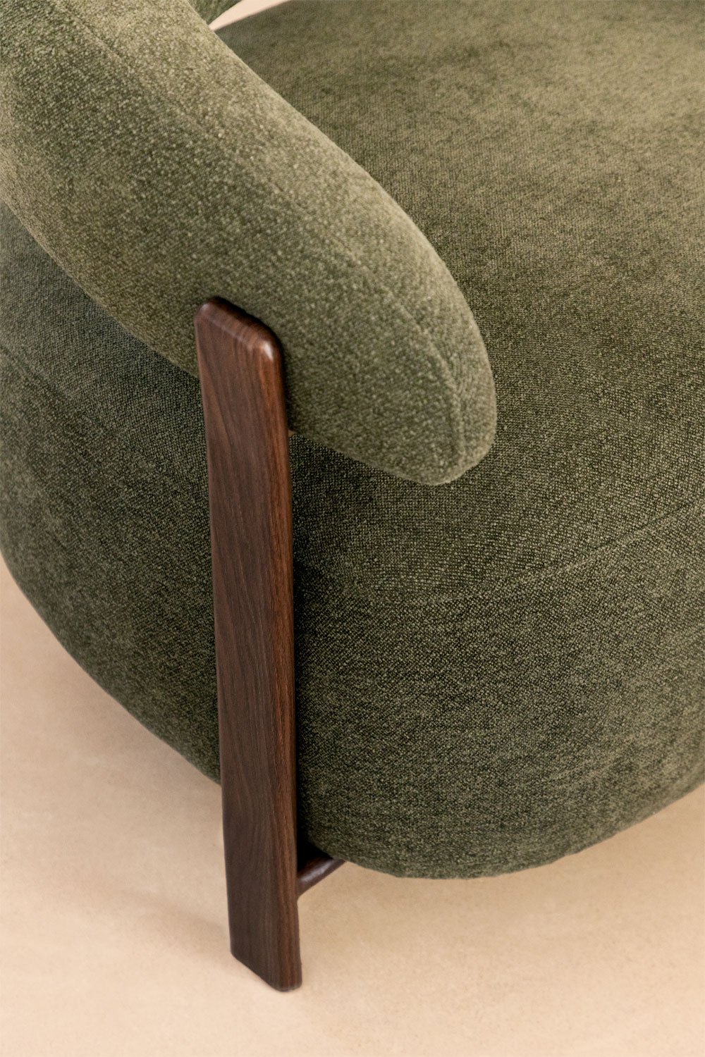 Pacote de 2 poltronas Jolie em tecido chenille, imagem de galeria 2