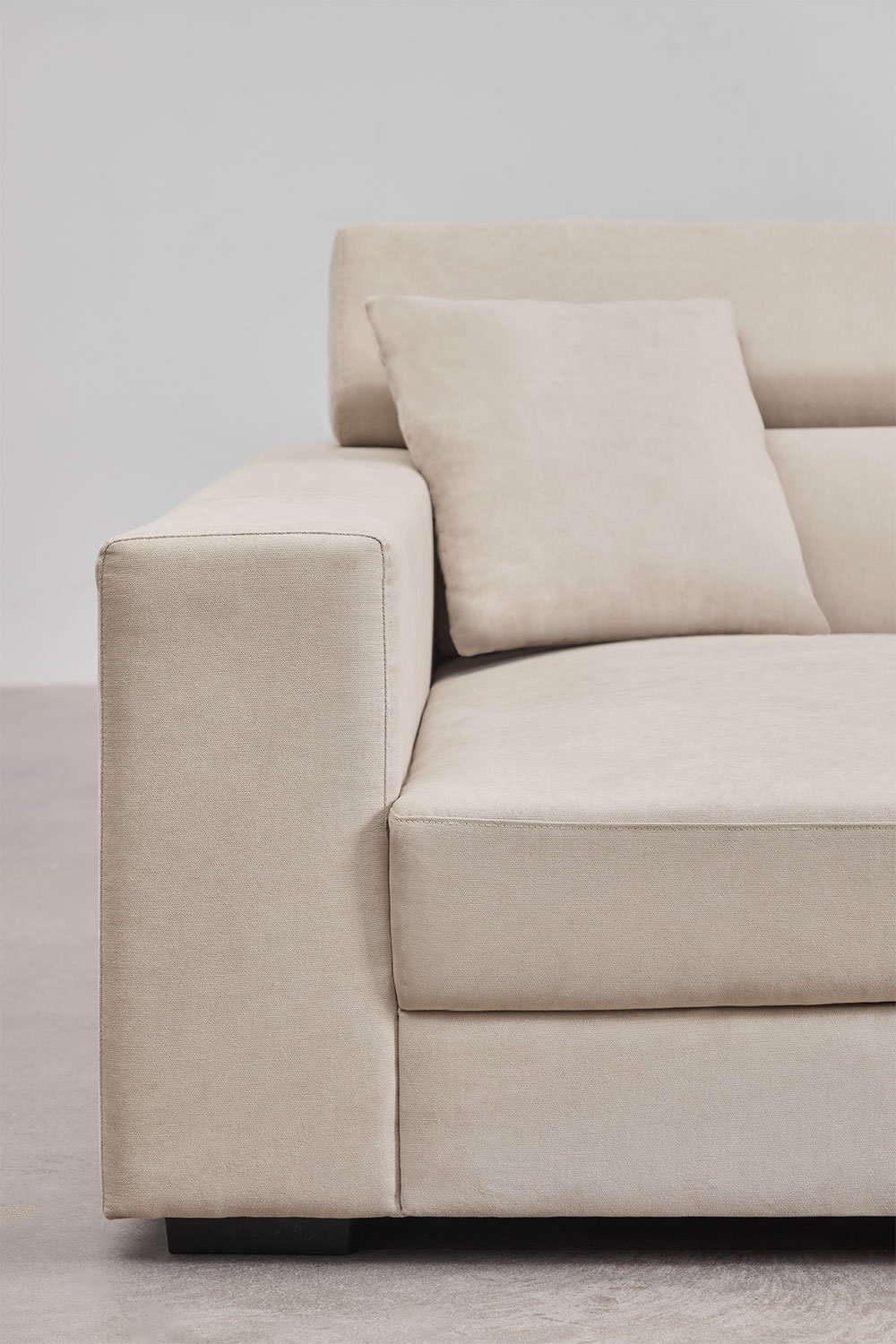 Sofá chaise longue esquerdo de 3 lugares com encosto de cabeça regulável e assentos deslizantes Aramis , imagem de galeria 11