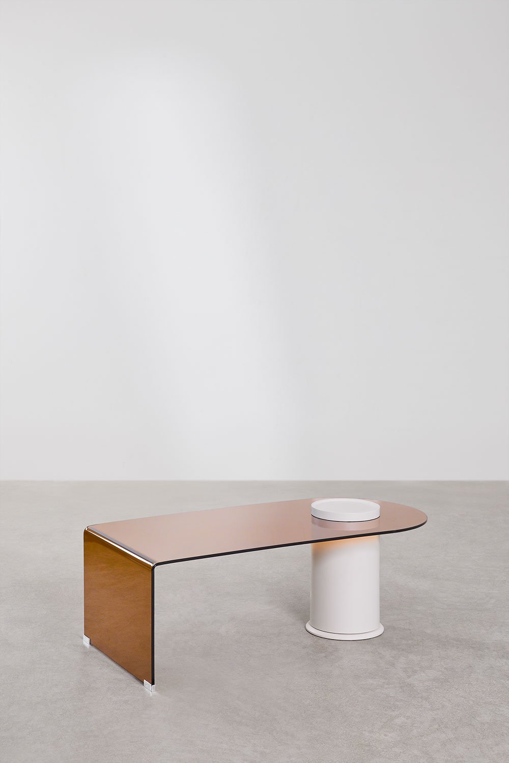 Mesa de centro 120x60 cm em vidro temperado Soloy, imagem de galeria 3