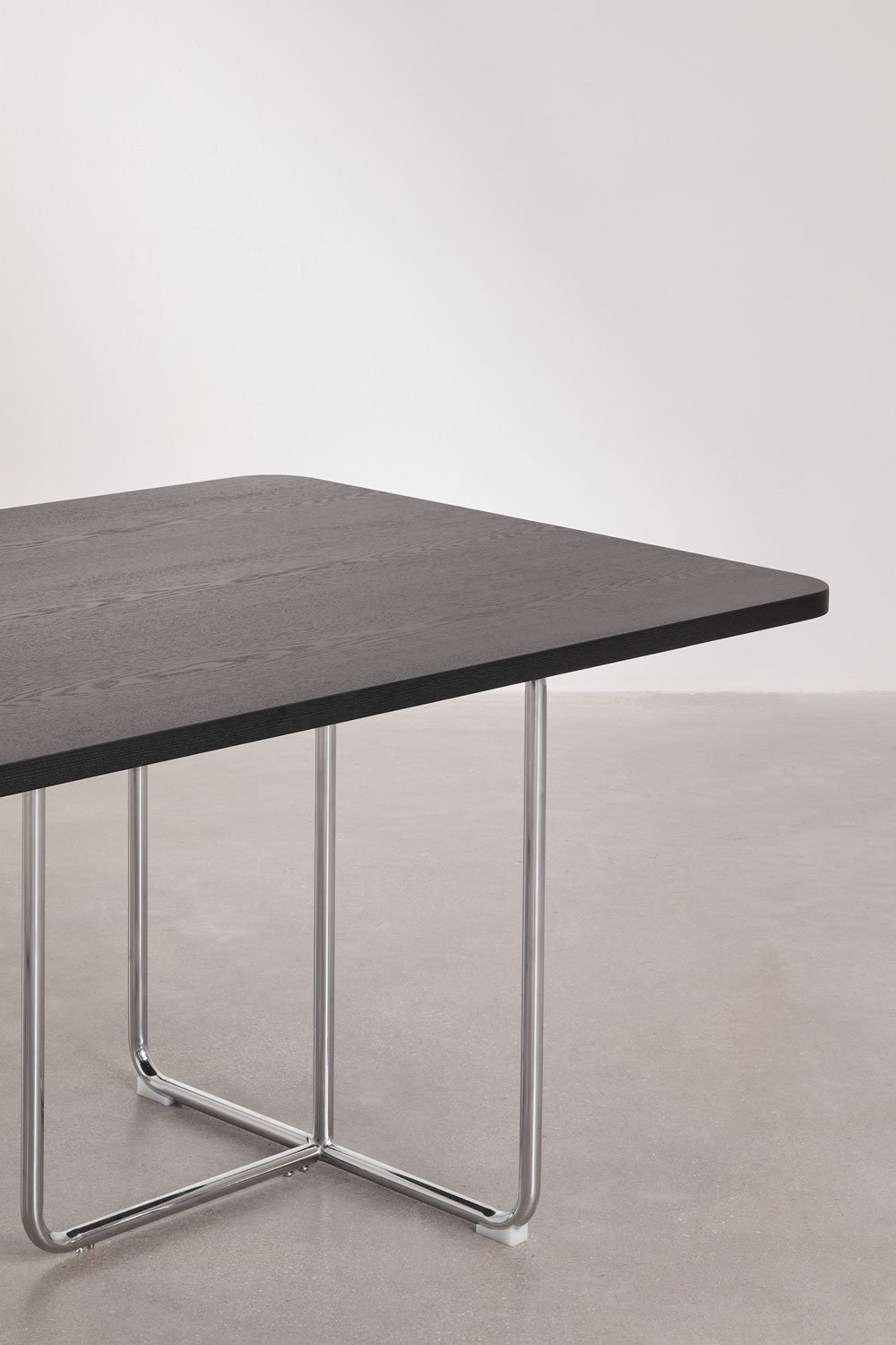 Mesa de jantar retangular em MDF e aço inox Tento, imagem de galeria 5