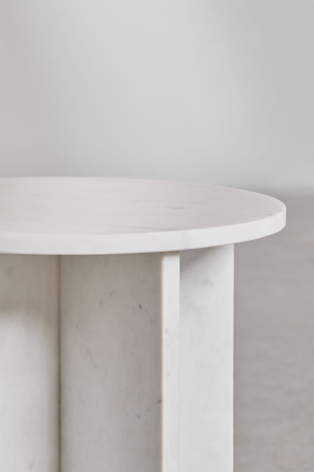 Mesa auxiliar redonda Ø35 cm em mármore Mencia, imagem de galeria 5