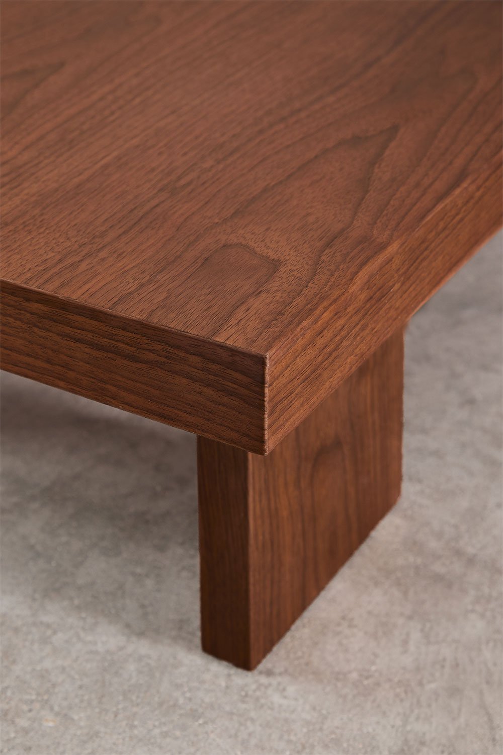 Mesa de centro retangular 100x60 cm em MDF e folha Bernay, imagem de galeria 5