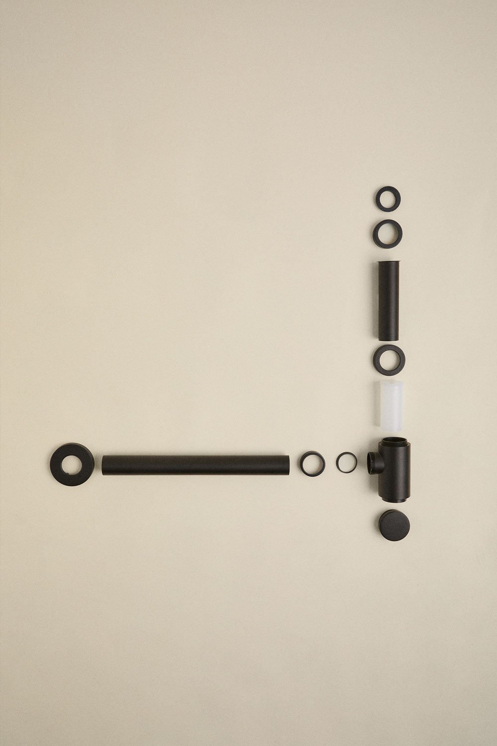 Conjunto de sifão e válvula de drenagem de aço inoxidável Bibur para pia tipo Orveta Click-Clack, imagem de galeria 4