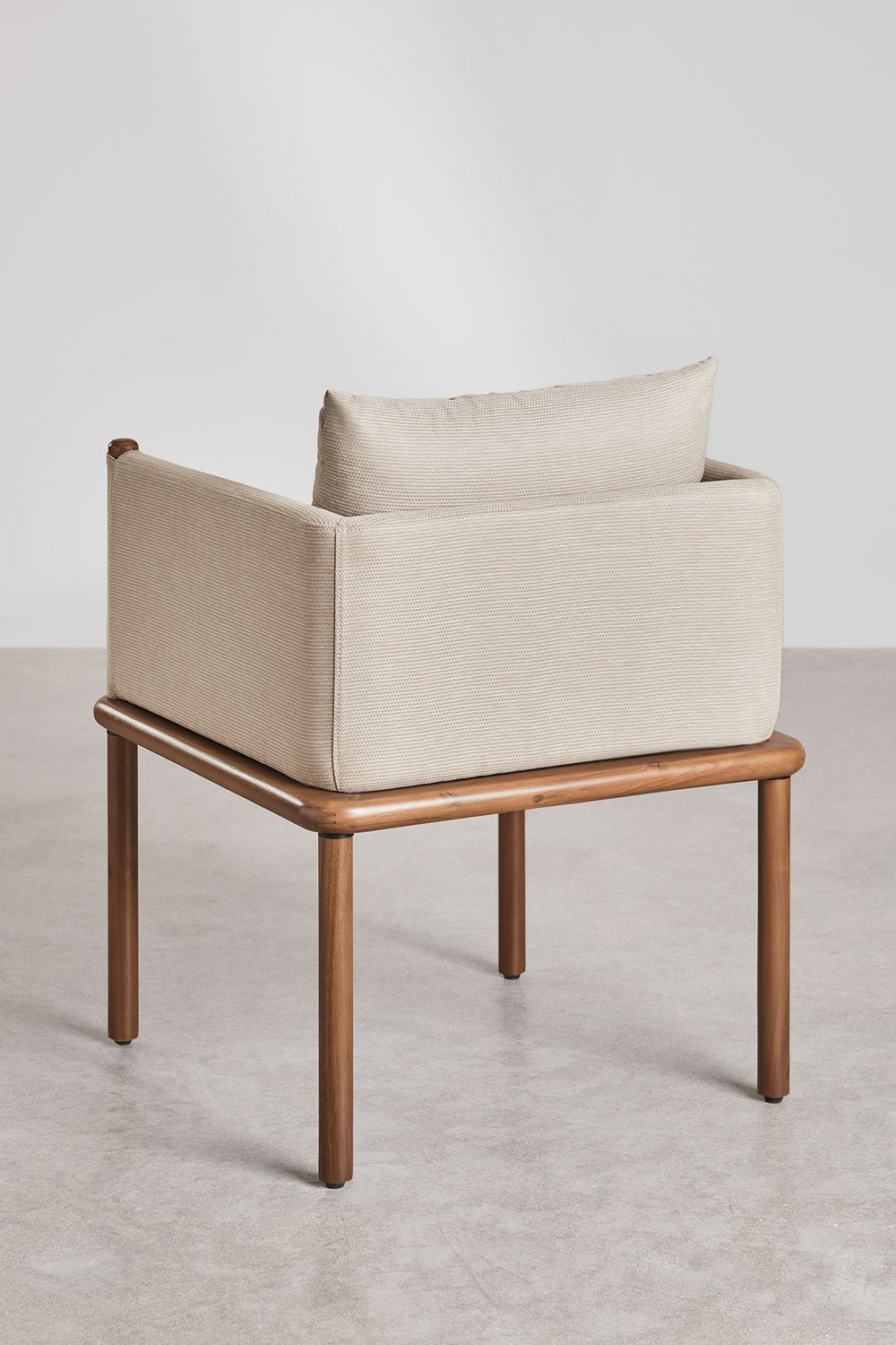 Conjunto de mesa retangular 230x110 cm Sirvon e 8 cadeiras de jardim com braços em madeira de acácia Olivia, imagem de galeria 7