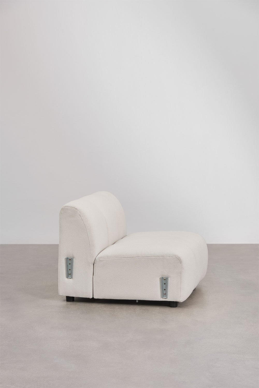 Módulo central para sofá modular em tecido Eliot bouclé, imagem de galeria 3