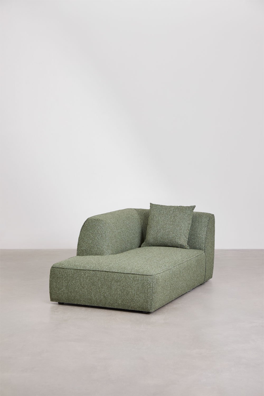 Chaise longue esquerda para sofá modular estofado Cardea, imagem de galeria 3