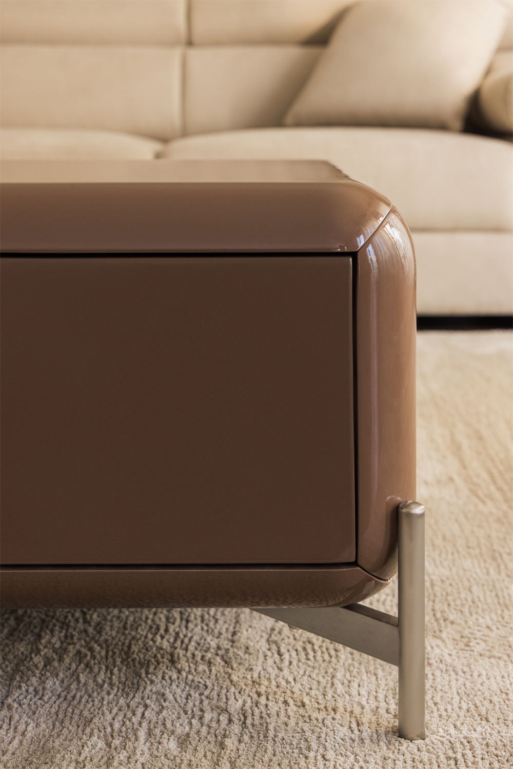 Mesa de centro retangular 120x60 cm em MDF Alazne, imagem de galeria 2