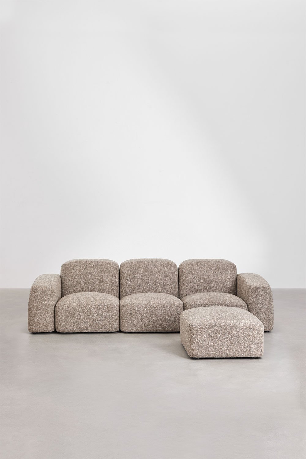 Sofá modular e pufe Bastian de 3 peças, imagem de galeria 6