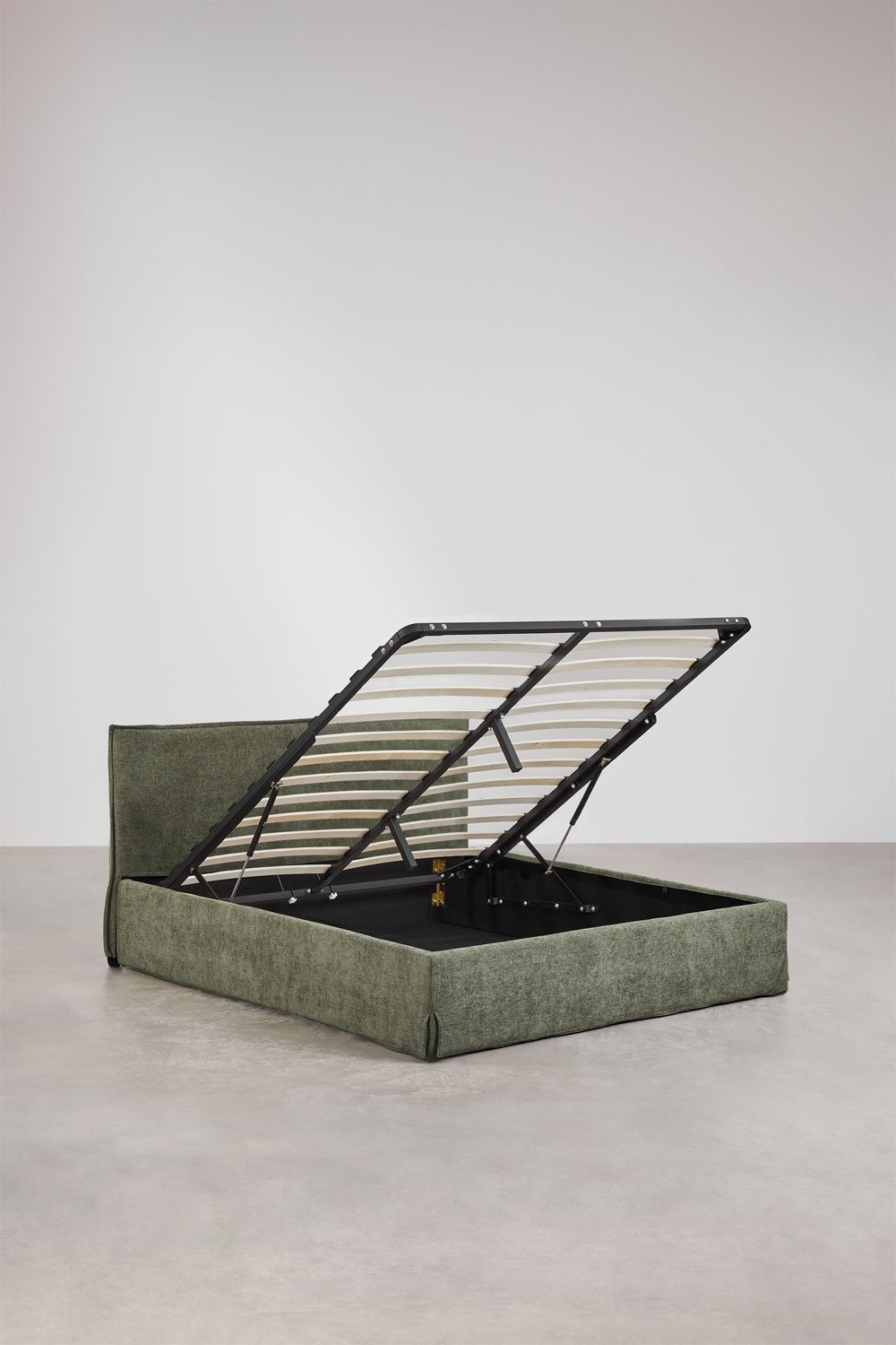 Cama com estrado elevatório estofada Lorea, imagem de galeria 2
