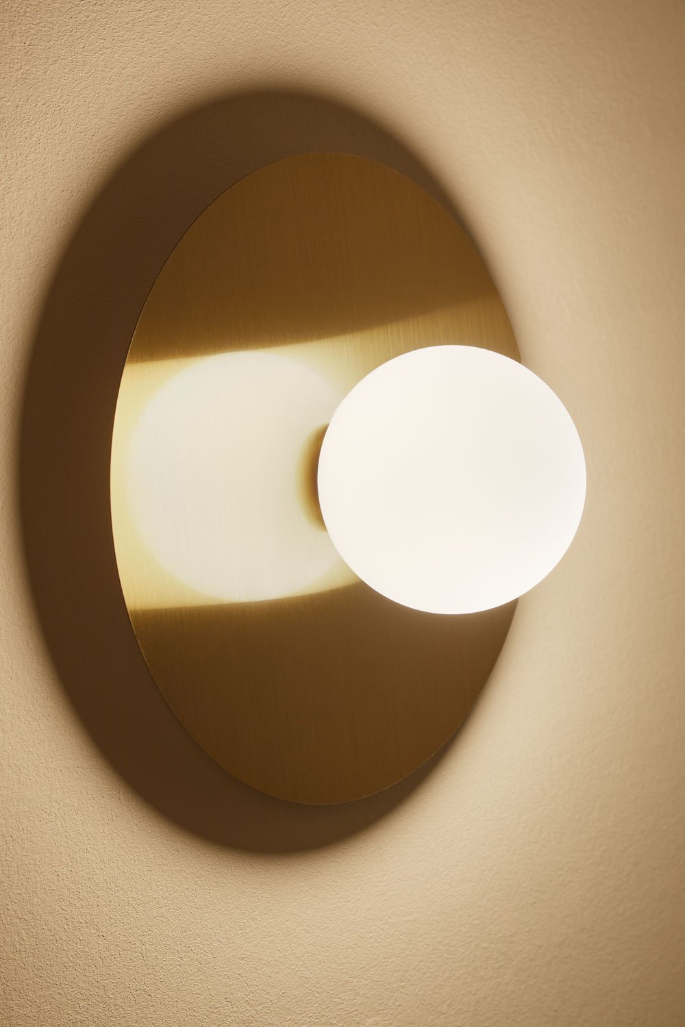 Luminária de parede Anine em ferro e vidro, imagem de galeria 2