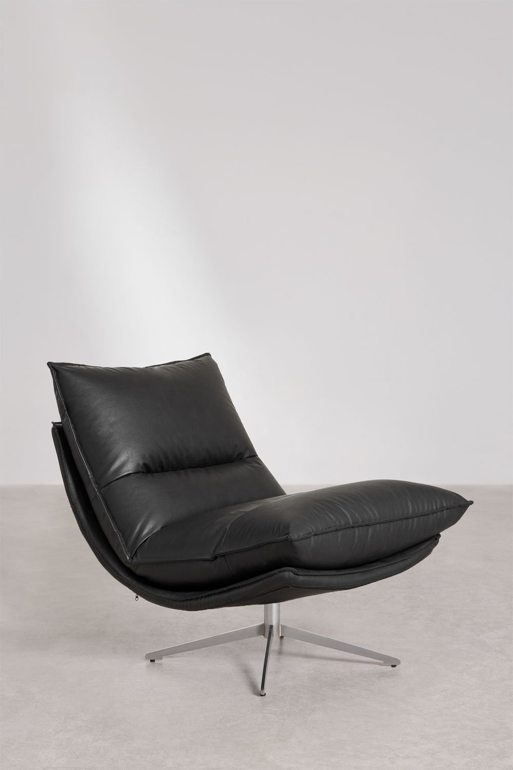 Pack de 2 poltronas giratórias em pele sintética Sisko, imagem de galeria 4