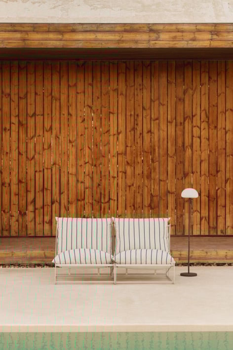 Sofá de jardim modular Amaro de 2 peças