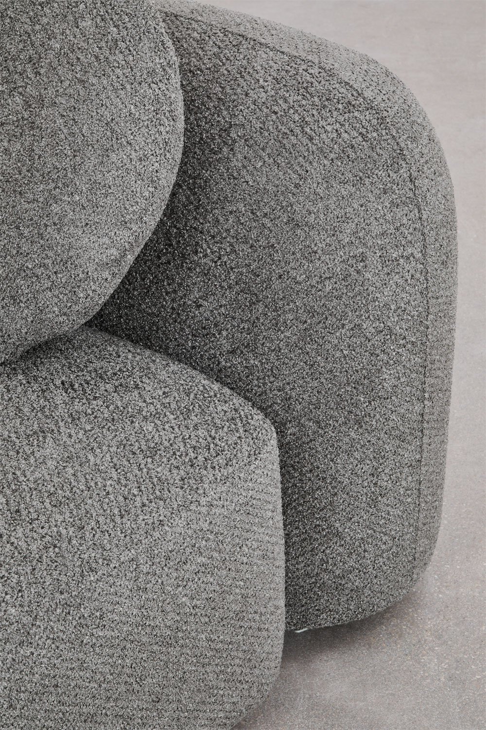 Conjunto de sala com sofá modular de 3 lugares e sofá de 2 lugares em chenille Coco, imagem de galeria 2