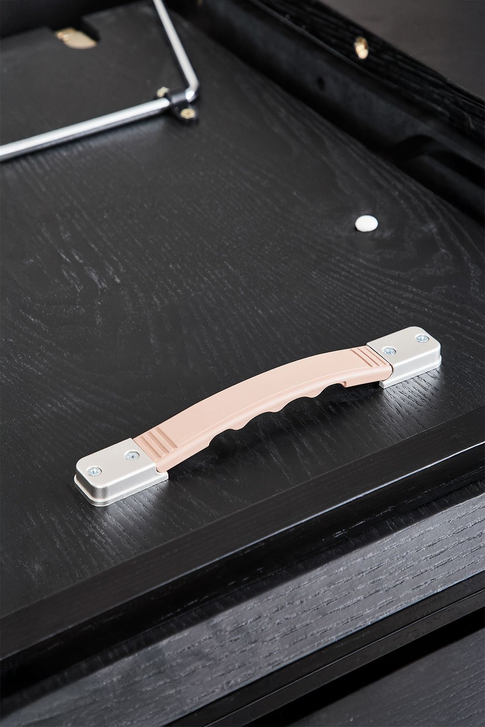 Mesa de jantar redonda 120-160x120 cm extensível em MDF e folheado a carvalho Montana, imagem de galeria 8