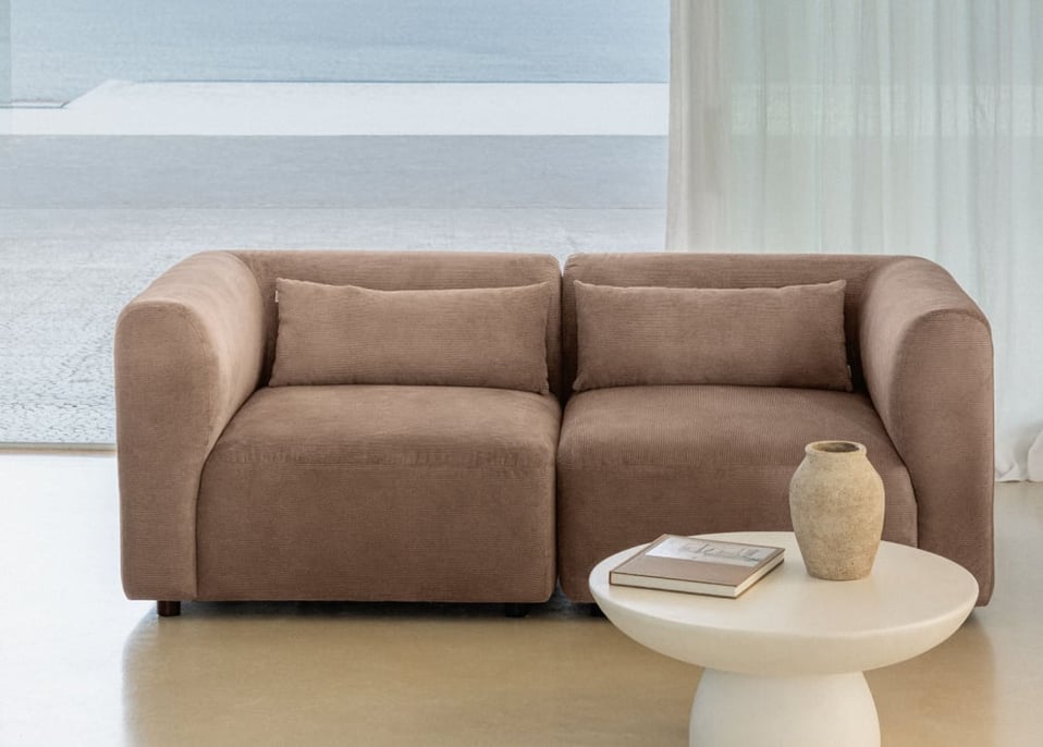 Sofá modular Fogler de 2 peças