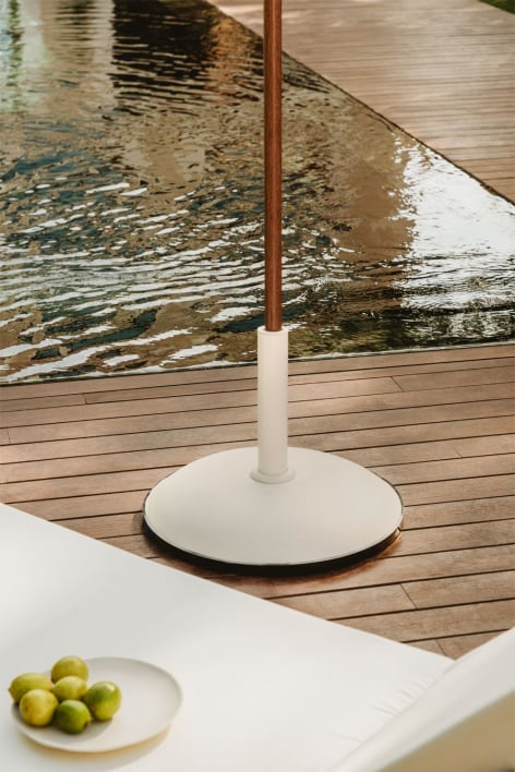 Base redonda para guarda-sol Ø50 cm em concreto Zante
