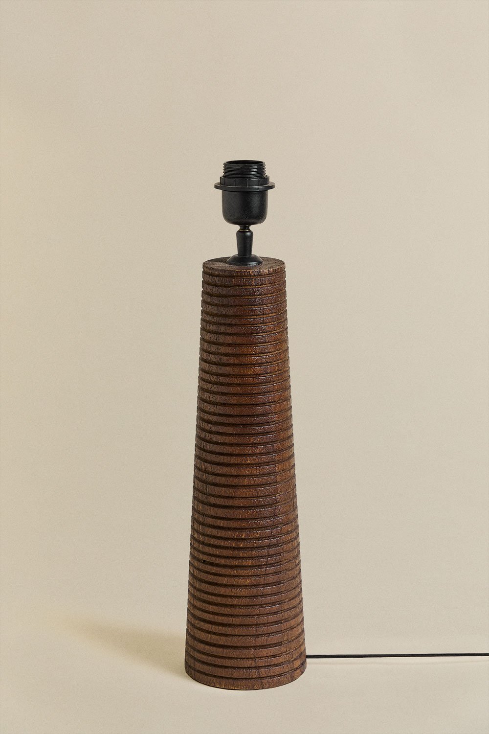 Base para candeeiro de mesa ↑40 cm em madeira de manga Malva, imagem de galeria 1