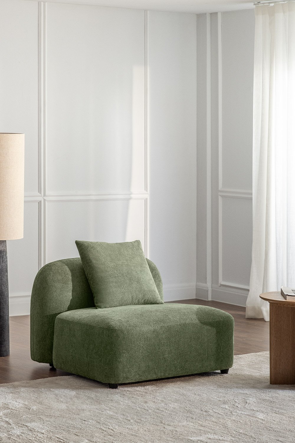 Módulo central para sofá modular em Coco chenille, imagem de galeria 1
