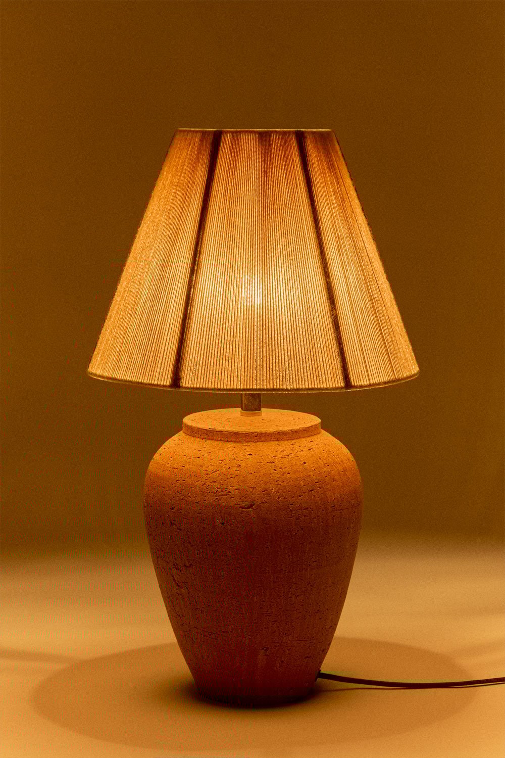 Candeeiro de mesa Verena em terracota, imagem de galeria 2