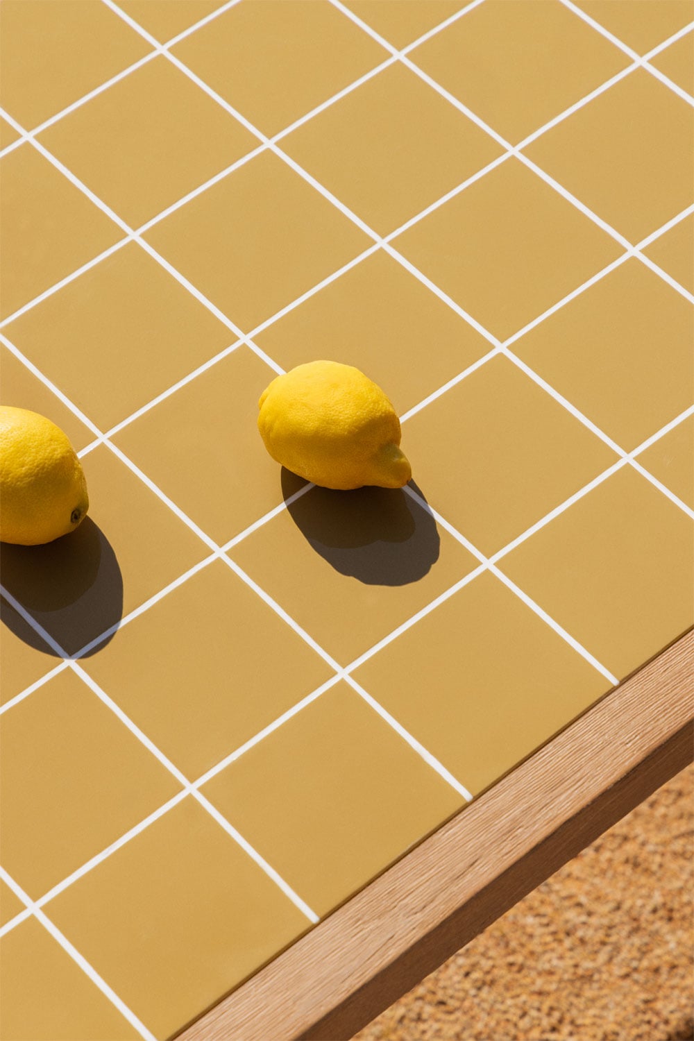 Mesa de jardim retangular em madeira de acácia Dubai, imagem de galeria 2