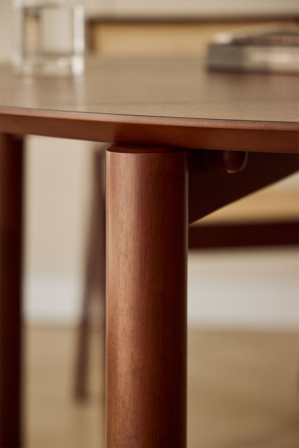 Mesa de jantar redonda Ø110 cm em MDF Munden , imagem de galeria 2