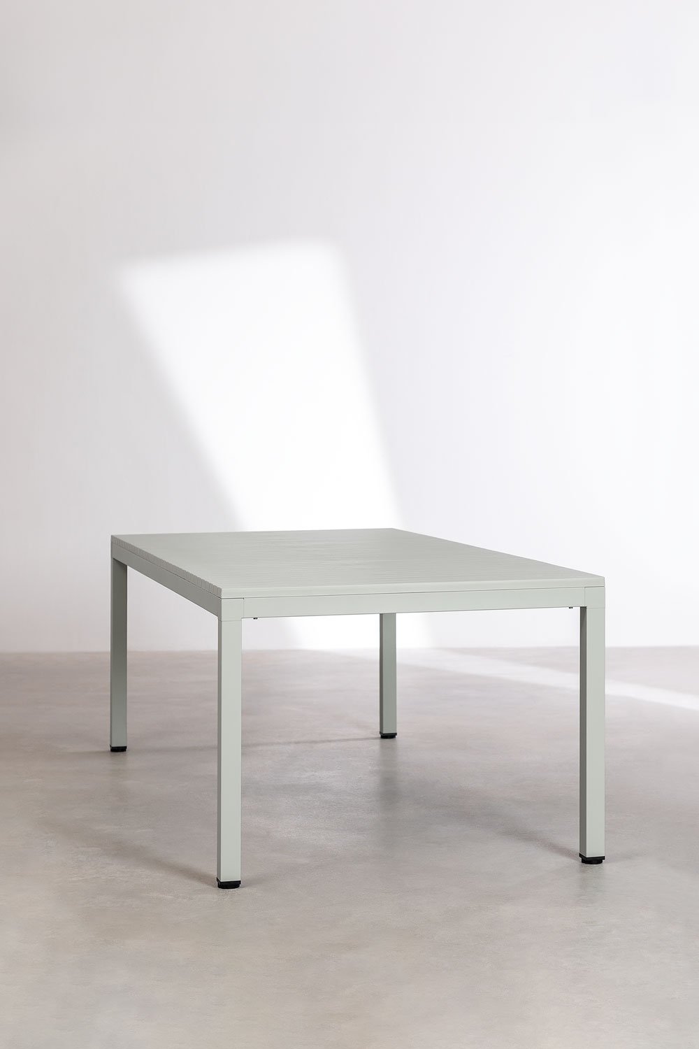 Rectangular dining table 210x100 cm in Marti aluminum, imagem de galeria 2