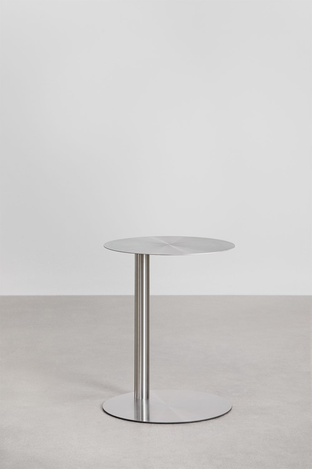 Mesa auxiliar redonda Ø40 cm em aço Yannik, imagem de galeria 2