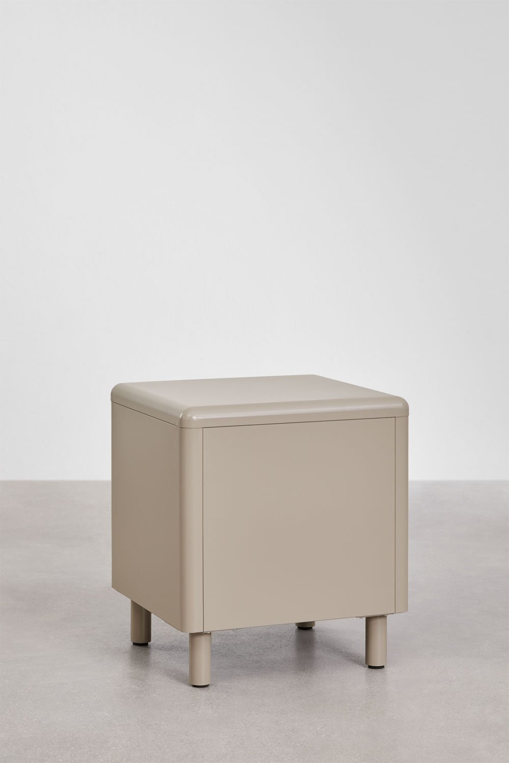 Mesa de cabeceira retangular 45x40 cm em aço Michigan, imagem de galeria 5