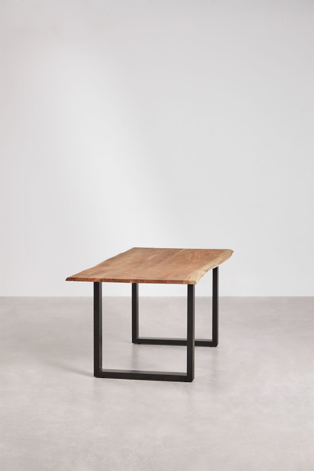 Mesa de jantar retangular em madeira de acácia Sami   , imagem de galeria 4