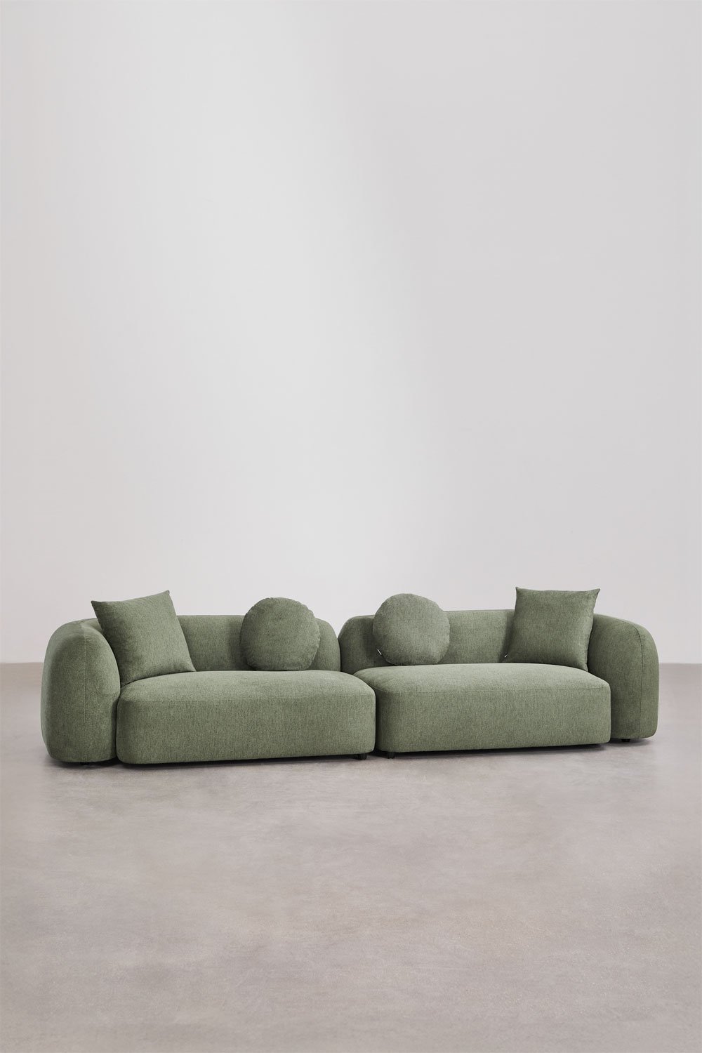 Sofá modular de 2 peças em chenille Coco, imagem de galeria 3