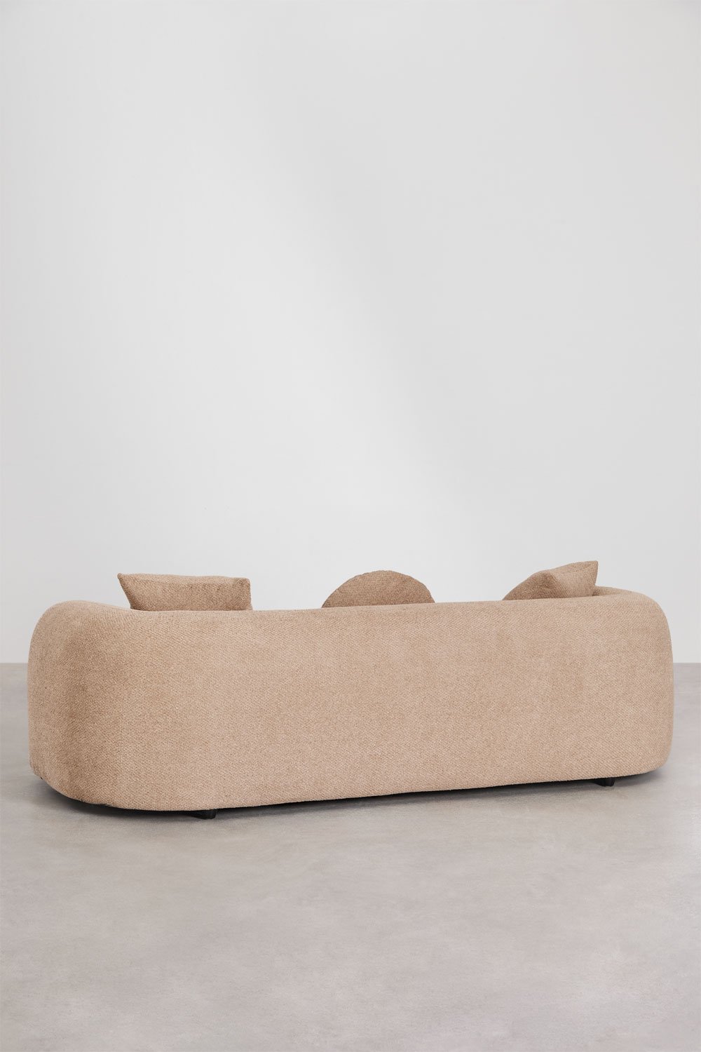 Conjunto de sala de estar com sofá modular de 2 peças e sofá de 3 lugares em chenille Coco, imagem de galeria 4