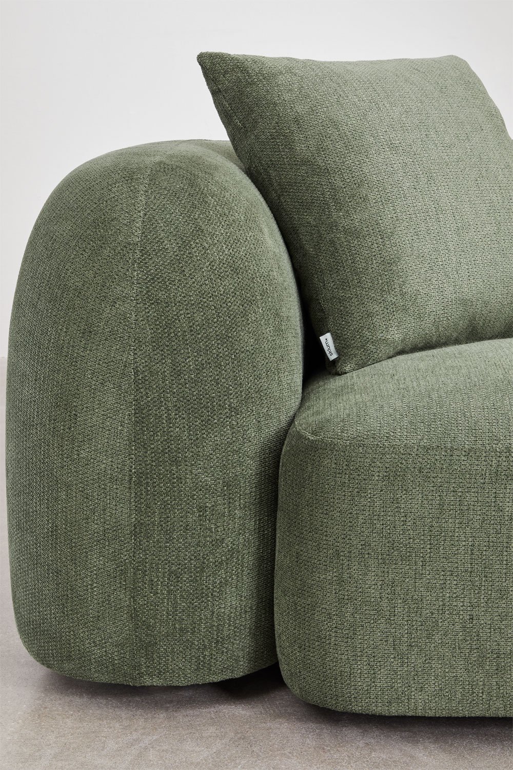 Conjunto de sala de estar com sofá modular de 2 peças e sofá de 3 lugares em chenille Coco, imagem de galeria 8